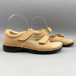 Propet Womens Pedic Walker Sandals Size 9 Dusty Taupe Nubuck W0089